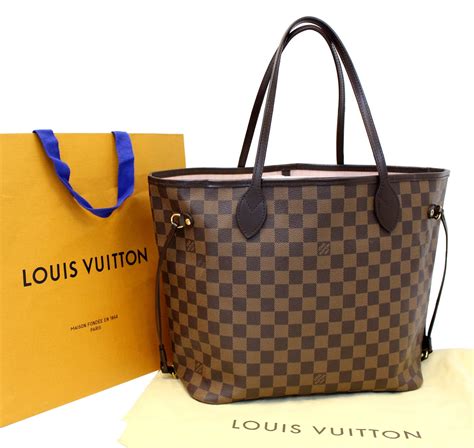 louis vuitton neverfull damier ebene rose ballerine replica|false louis vuitton neverfull bag.